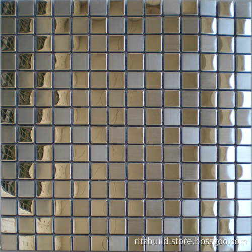 New Products on Market Glass Mirror Silver Fireplace Wall Backslash Mosaic Tiles